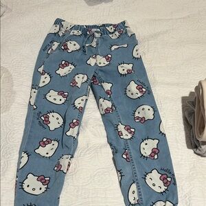 Hello Kitty Kids Pajama Bottoms in Blue and White